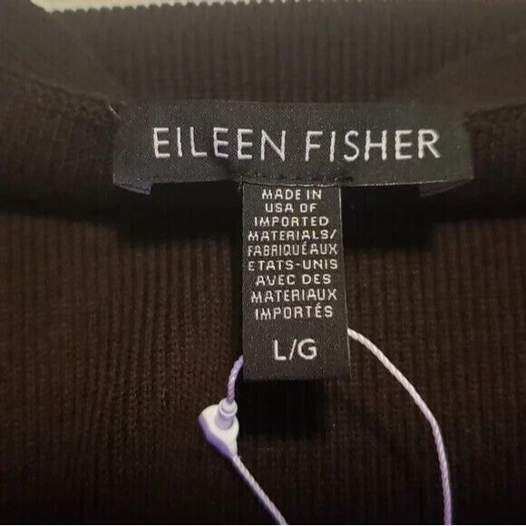 Eileen Fisher Clean Girl Minimalist Parisian V-Neck Sweater Dress NWT~$398 - Picture 8 of 12